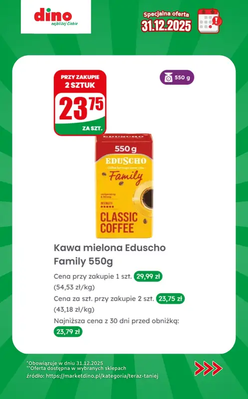 Dino - gazetka promocyjna Specjalna oferta na 31.12.2025 - promocje spoza gazetki od środy 31.12 do środy 31.12 - strona 11