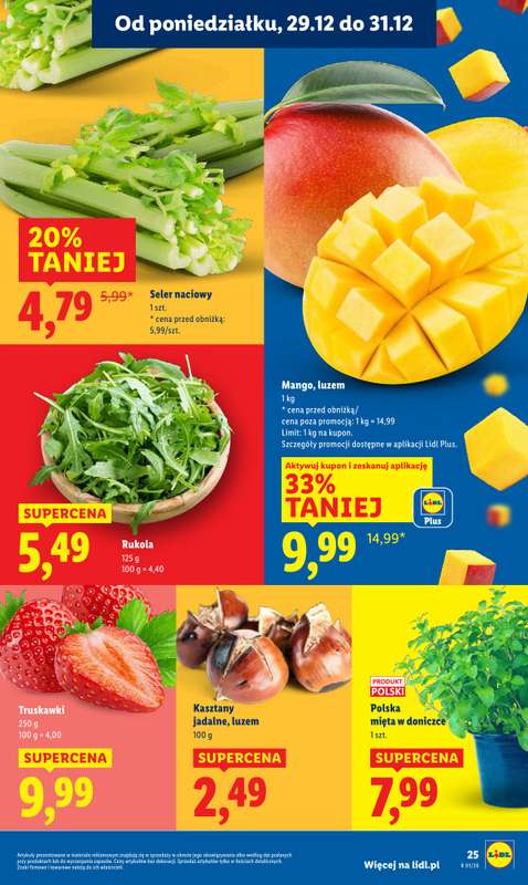 Lidl - gazetka promocyjna Oferta od poniedziałku od poniedziałku 29.12 do środy 31.12 - strona 25