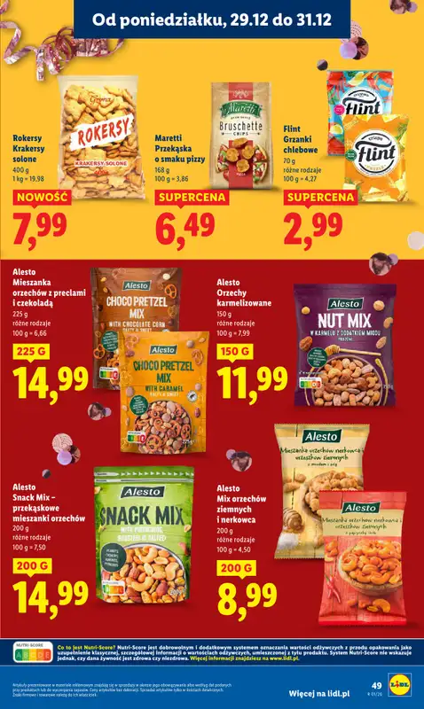 Lidl - gazetka promocyjna Oferta od poniedziałku od poniedziałku 29.12 do środy 31.12 - strona 49