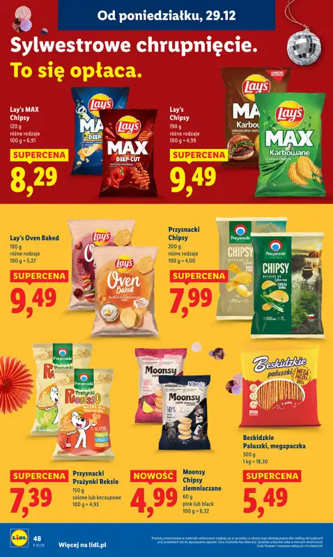 Lidl - gazetka promocyjna Oferta od poniedziałku od poniedziałku 29.12 do środy 31.12 - strona 48