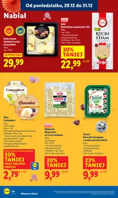 Lidl - gazetka promocyjna Oferta od poniedziałku od poniedziałku 29.12 do środy 31.12 - strona 34