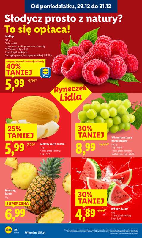 Lidl - gazetka promocyjna Oferta od poniedziałku od poniedziałku 29.12 do środy 31.12 - strona 24