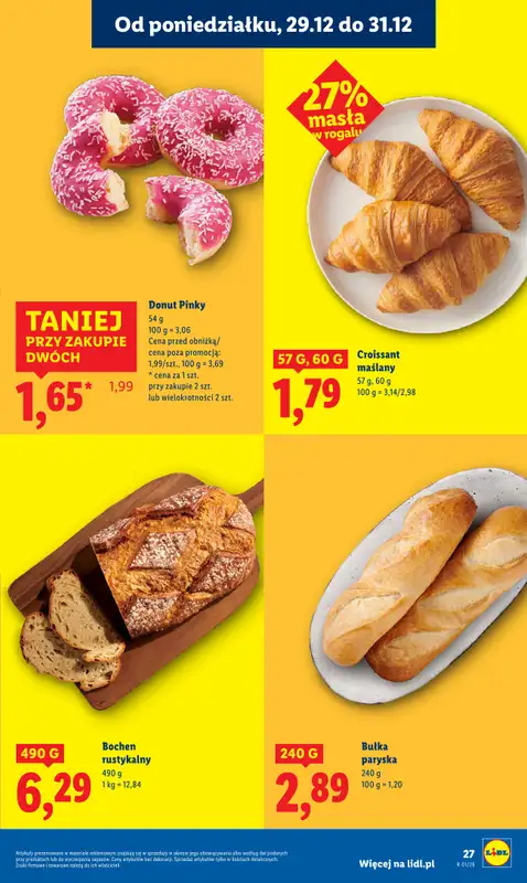 Lidl - gazetka promocyjna Oferta od poniedziałku od poniedziałku 29.12 do środy 31.12 - strona 27