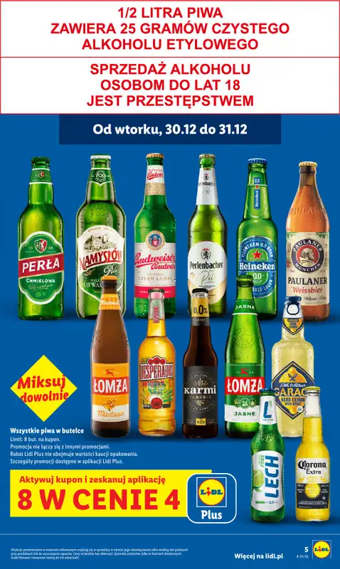 Lidl - gazetka promocyjna Oferta od poniedziałku od poniedziałku 29.12 do środy 31.12 - strona 5