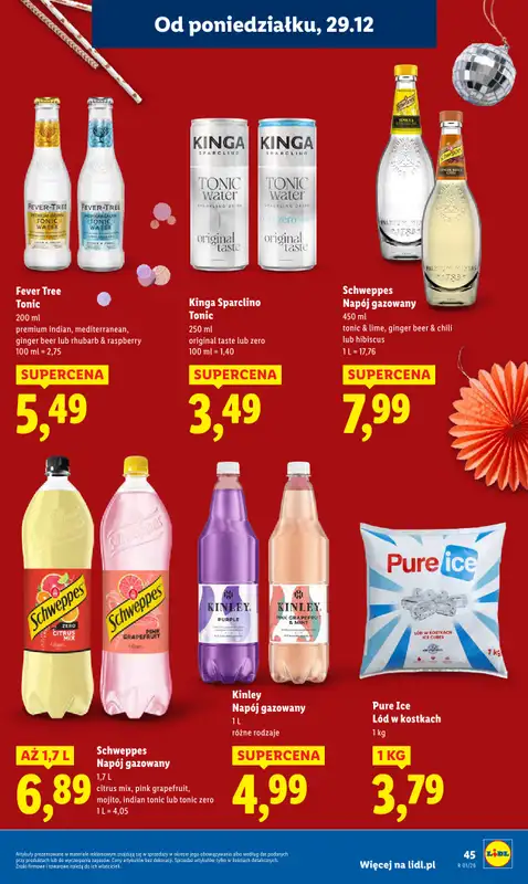 Lidl - gazetka promocyjna Oferta od poniedziałku od poniedziałku 29.12 do środy 31.12 - strona 45