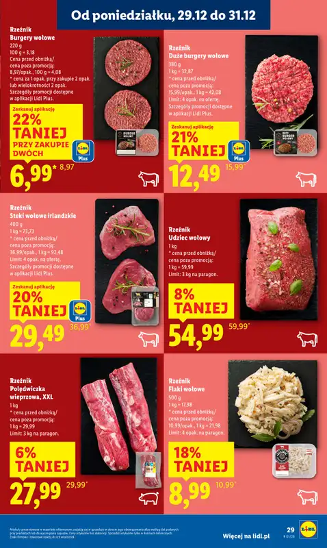 Lidl - gazetka promocyjna Oferta od poniedziałku od poniedziałku 29.12 do środy 31.12 - strona 29
