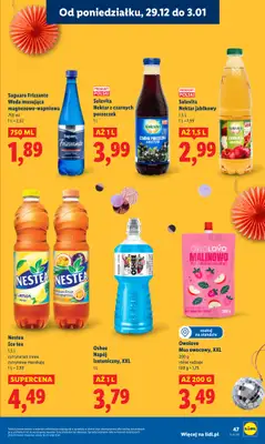 Lidl - gazetka promocyjna Oferta od poniedziałku od poniedziałku 29.12 do środy 31.12 - strona 47