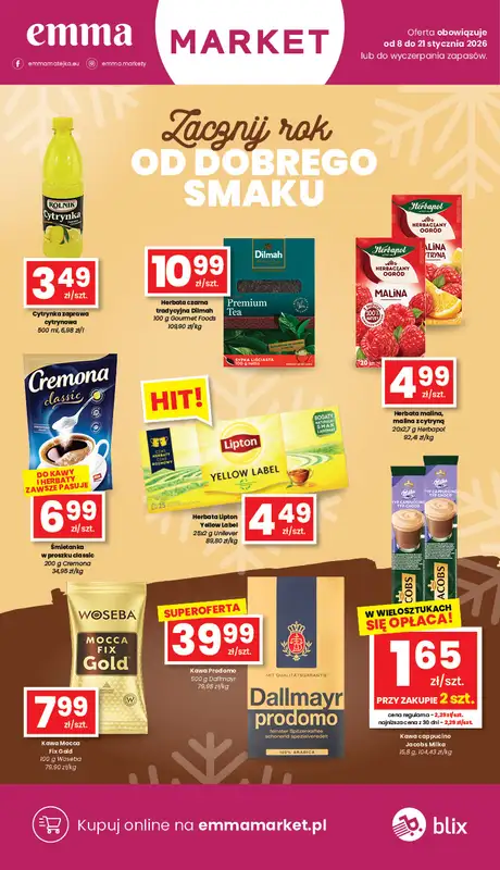 emma MARKET - gazetka promocyjna Gazetka od czwartku 08.01 do środy 21.01 - strona 13