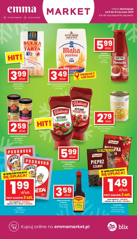 emma MARKET - gazetka promocyjna Gazetka od czwartku 08.01 do środy 21.01 - strona 10