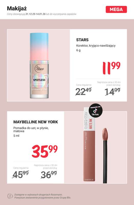 Rossmann - gazetka promocyjna MEGA promocje! od środy 31.12 do środy 07.01 - strona 10