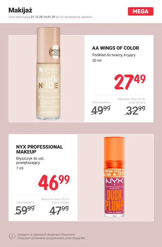 Rossmann - gazetka promocyjna MEGA promocje! od środy 31.12 do środy 07.01 - strona 9