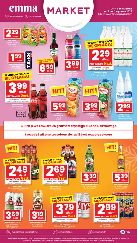 emma MARKET - gazetka promocyjna Plakaty promocyjne od czwartku 08.01 do środy 21.01 - strona 4