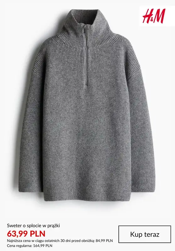 H&M - gazetka promocyjna Do -50% na swetry damskie od czwartku 01.01  - strona 10
