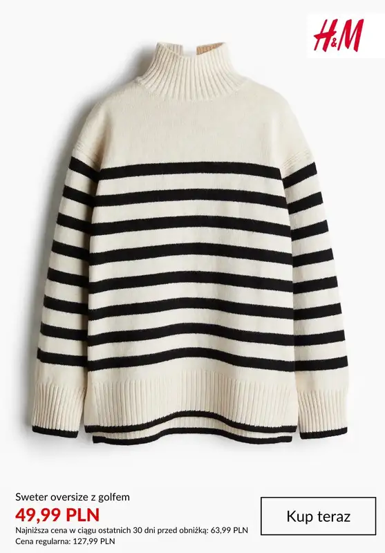 H&M - gazetka promocyjna Do -50% na swetry damskie od czwartku 01.01  - strona 12