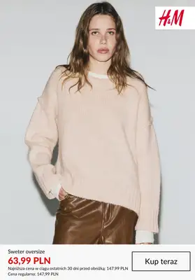 H&M - gazetka promocyjna Do -50% na swetry damskie od czwartku 01.01  - strona 5