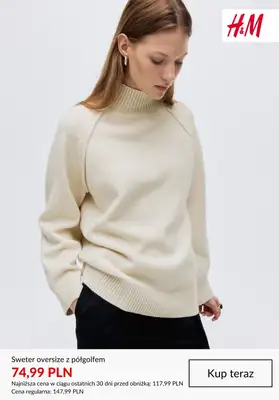 H&M - gazetka promocyjna Do -50% na swetry damskie od czwartku 01.01  - strona 7