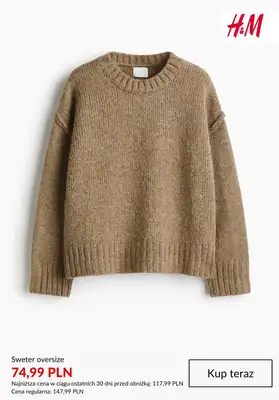 H&M - gazetka promocyjna Do -50% na swetry damskie od czwartku 01.01  - strona 9