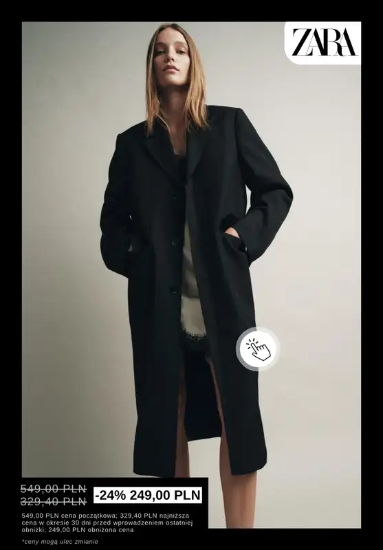 Zara - gazetka promocyjna Płaszcze damskie z wyprzedaży od środy 31.12  - strona 2