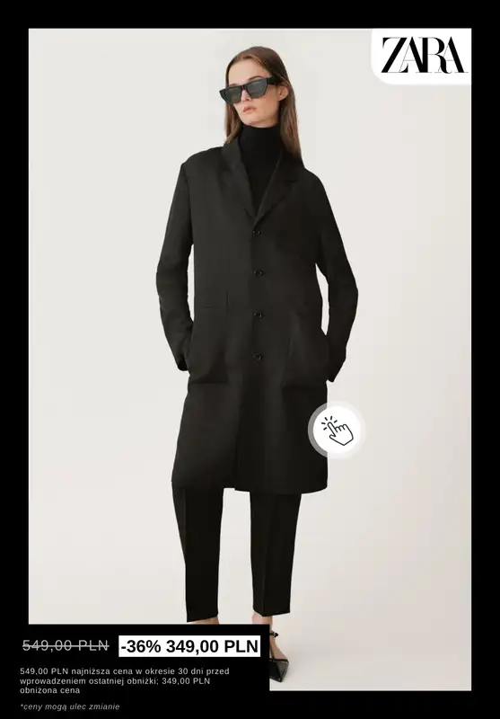 Zara - gazetka promocyjna Płaszcze damskie z wyprzedaży od środy 31.12  - strona 8