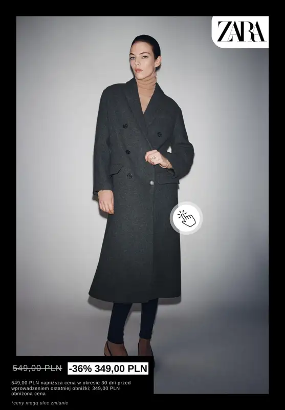 Zara - gazetka promocyjna Płaszcze damskie z wyprzedaży od środy 31.12  - strona 3