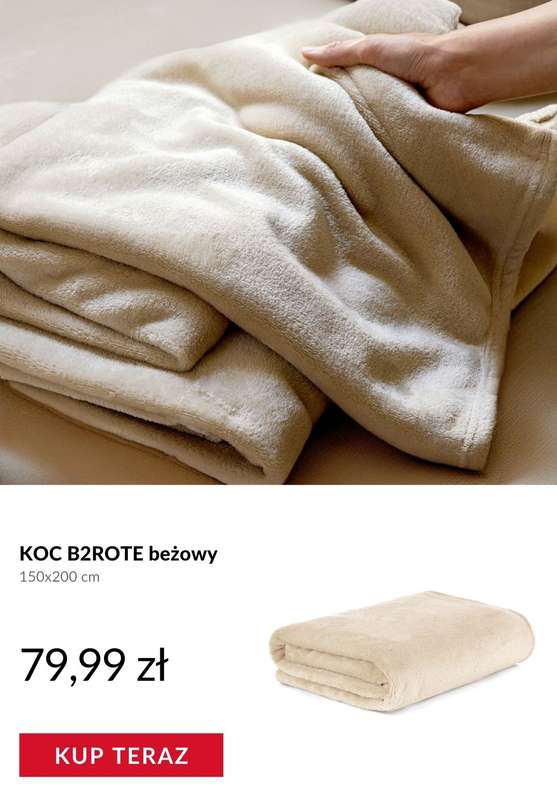 Homla - gazetka promocyjna Koce i poduszki na zimowe wieczory od środy 31.12  - strona 2