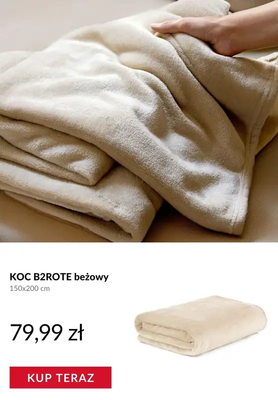 Homla - gazetka promocyjna Koce i poduszki na zimowe wieczory od środy 31.12  - strona 2