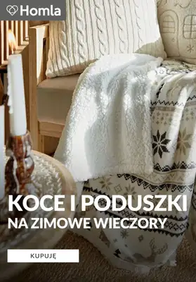 Homla - gazetka promocyjna Koce i poduszki na zimowe wieczory od środy 31.12 
