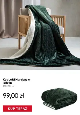 Homla - gazetka promocyjna Koce i poduszki na zimowe wieczory od środy 31.12  - strona 6