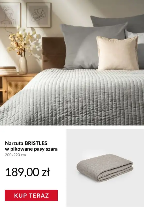 Homla - gazetka promocyjna Koce i poduszki na zimowe wieczory od środy 31.12  - strona 8