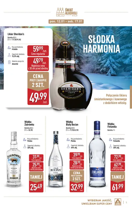 Aldi - gazetka promocyjna Świat alkoholi w Aldi od poniedziałku 05.01 do soboty 31.01 - strona 5