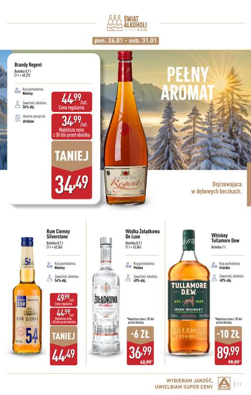 Aldi - gazetka promocyjna Świat alkoholi w Aldi od poniedziałku 05.01 do soboty 31.01 - strona 11