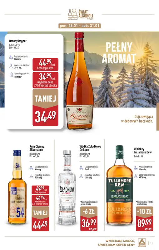 Aldi - gazetka promocyjna Świat alkoholi w Aldi od poniedziałku 05.01 do soboty 31.01 - strona 11