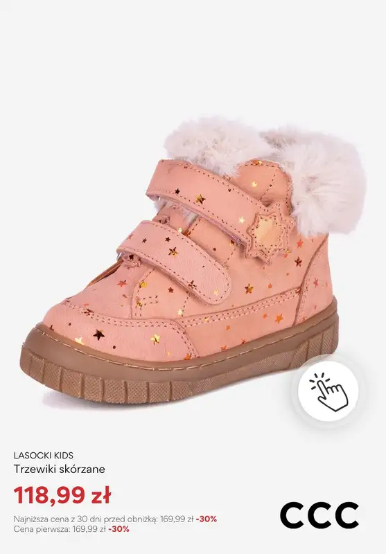 CCC - gazetka promocyjna Wyprzedaż dla dzieci! od środy 31.12 do wtorku 06.01 - strona 10