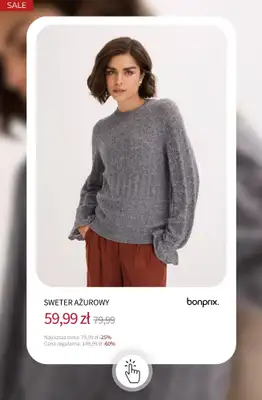 bonprix - gazetka promocyjna Swetry i kardigany na wyprzedaży od środy 31.12 do wtorku 06.01 - strona 10