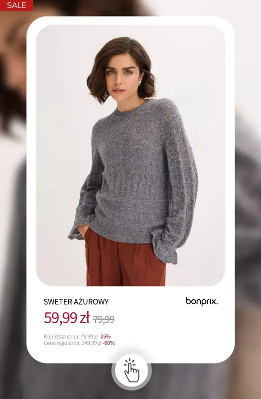 bonprix - gazetka promocyjna Swetry i kardigany na wyprzedaży od środy 31.12 do wtorku 06.01 - strona 10