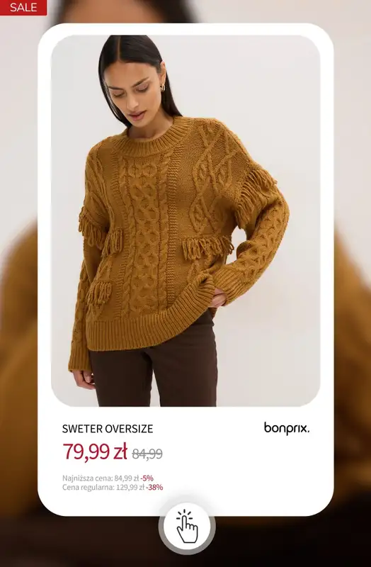 bonprix - gazetka promocyjna Swetry i kardigany na wyprzedaży od środy 31.12 do wtorku 06.01 - strona 5