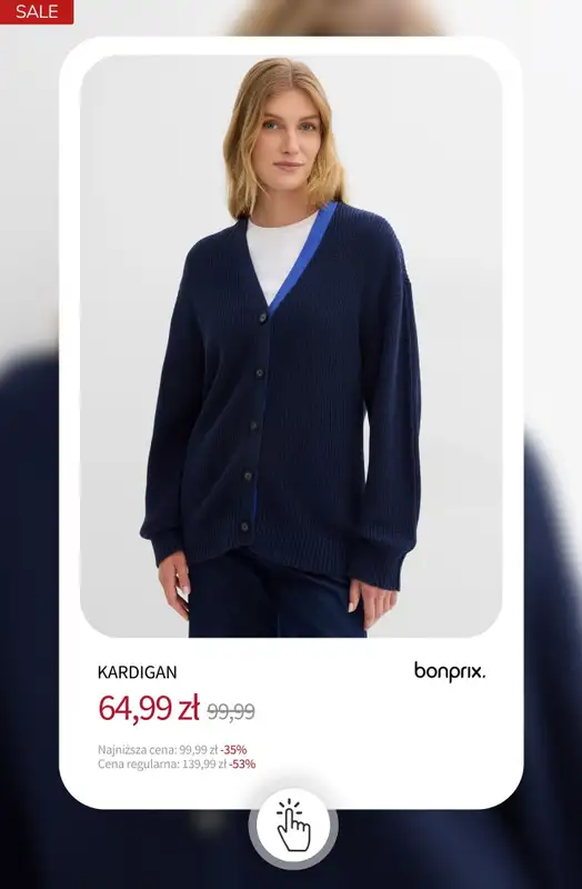 bonprix - gazetka promocyjna Swetry i kardigany na wyprzedaży od środy 31.12 do wtorku 06.01 - strona 7