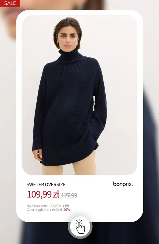 bonprix - gazetka promocyjna Swetry i kardigany na wyprzedaży od środy 31.12 do wtorku 06.01 - strona 4