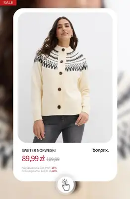 bonprix - gazetka promocyjna Swetry i kardigany na wyprzedaży od środy 31.12 do wtorku 06.01 - strona 9