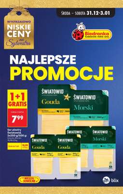 Biedronka - gazetka promocyjna Najlepsze promocje! od środy 31.12 do soboty 03.01