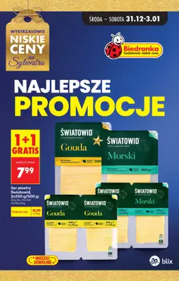 Biedronka - gazetka promocyjna Najlepsze promocje! od środy 31.12 do soboty 03.01