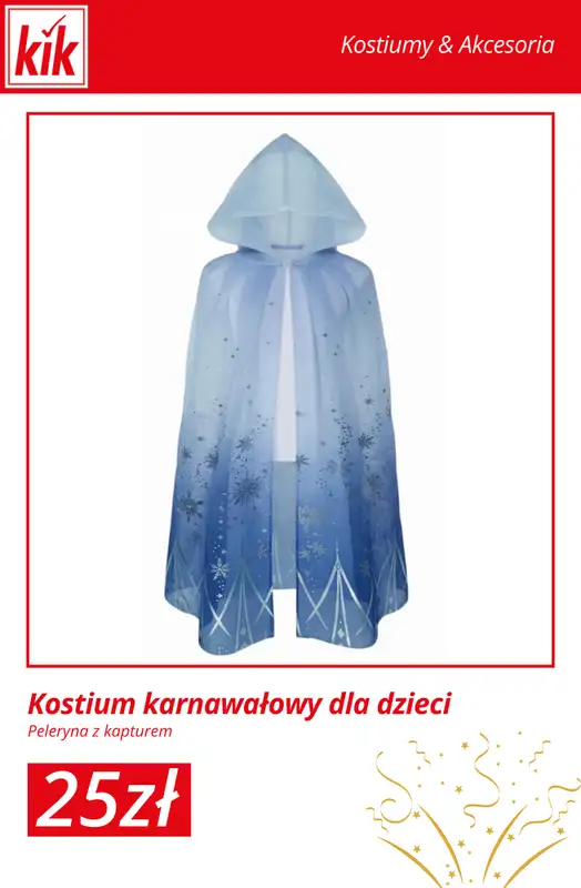 KiK - gazetka promocyjna Kostiumy karnawałowe dla dzieci w supercenach! od środy 31.12 do środy 07.01 - strona 12