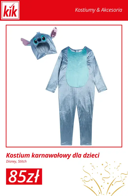 KiK - gazetka promocyjna Kostiumy karnawałowe dla dzieci w supercenach! od środy 31.12 do środy 07.01 - strona 11
