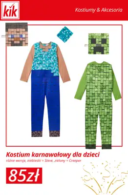 KiK - gazetka promocyjna Kostiumy karnawałowe dla dzieci w supercenach! od środy 31.12 do środy 07.01 - strona 13