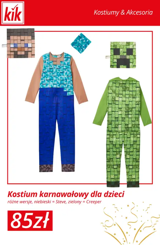 KiK - gazetka promocyjna Kostiumy karnawałowe dla dzieci w supercenach! od środy 31.12 do środy 07.01 - strona 13
