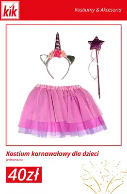 KiK - gazetka promocyjna Kostiumy karnawałowe dla dzieci w supercenach! od środy 31.12 do środy 07.01 - strona 10