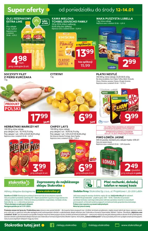 Stokrotka - gazetka promocyjna Gazetka Supermarket od czwartku 08.01 do środy 14.01 - strona 30