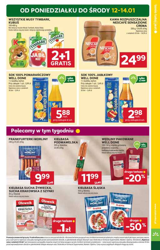 Stokrotka - gazetka promocyjna Gazetka Market od czwartku 08.01 do środy 14.01 - strona 5