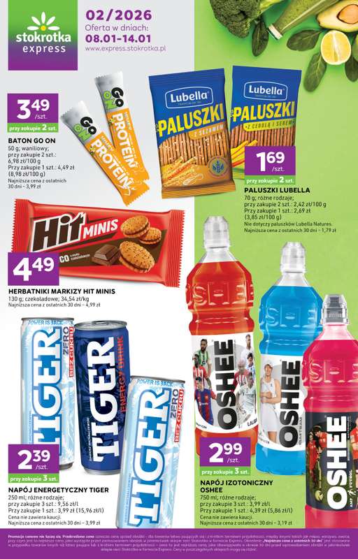 Stokrotka - gazetka promocyjna Gazetka Express od czwartku 08.01 do środy 14.01