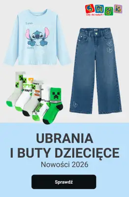 Smyk - gazetka promocyjna Nowości 2026 - ubrania i buty dziecięce! od środy 31.12 do niedzieli 11.01